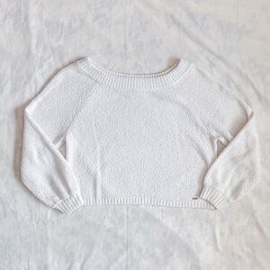 Hollister White Off-the-Shoulder Sweater